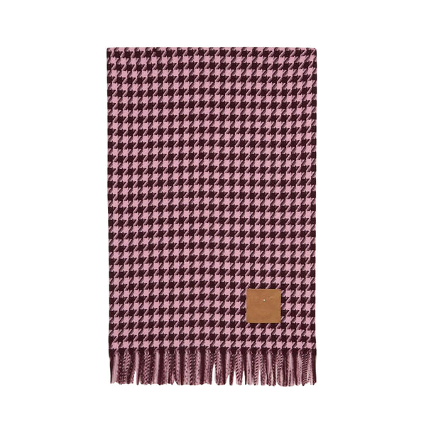Stola jacquard Donna in vichy Viola 