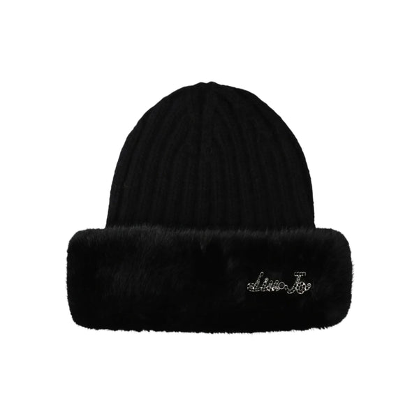 Berretto Donna con pelliccia Nero