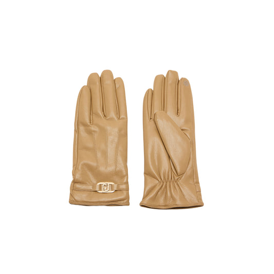 Guanti Donna in ecopelle con logo