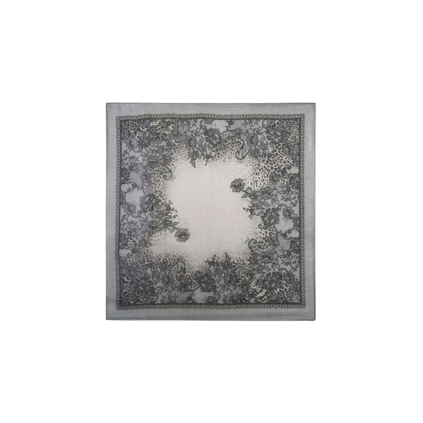 Foulard Donna con stampa pizzo Nero