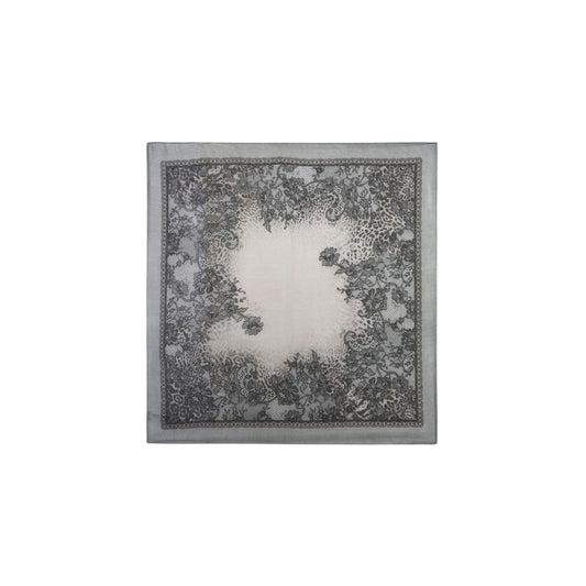 Foulard Donna con stampa pizzo Nero