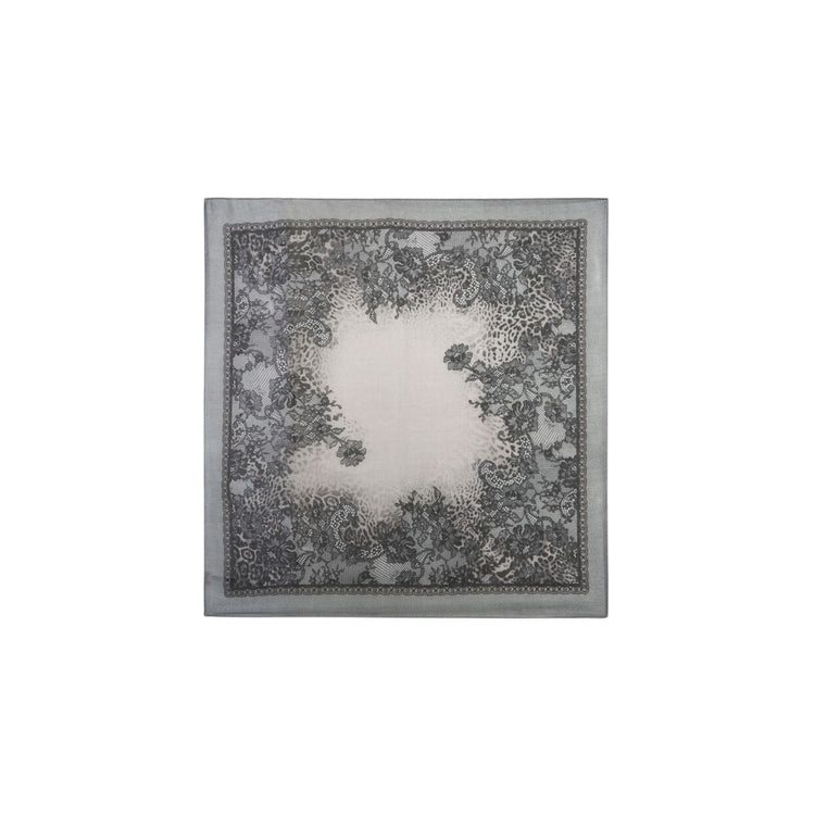 Foulard Donna con stampa pizzo Nero