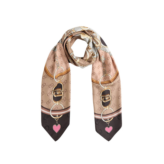 Foulard Donna, dal design classico, con stampa logo monogram