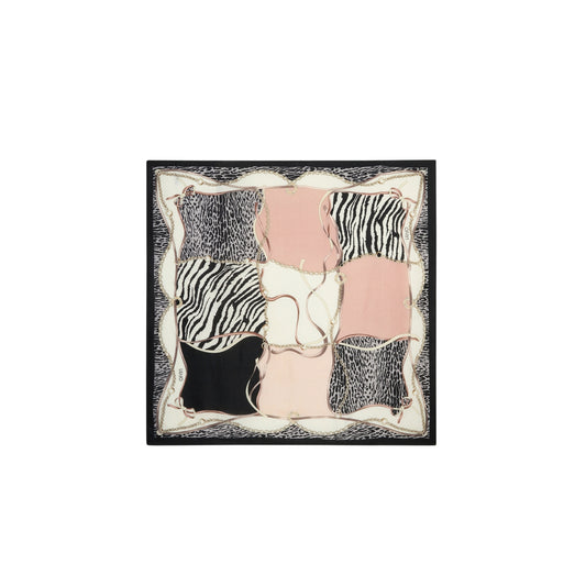 Foulard Donna stampato Nero