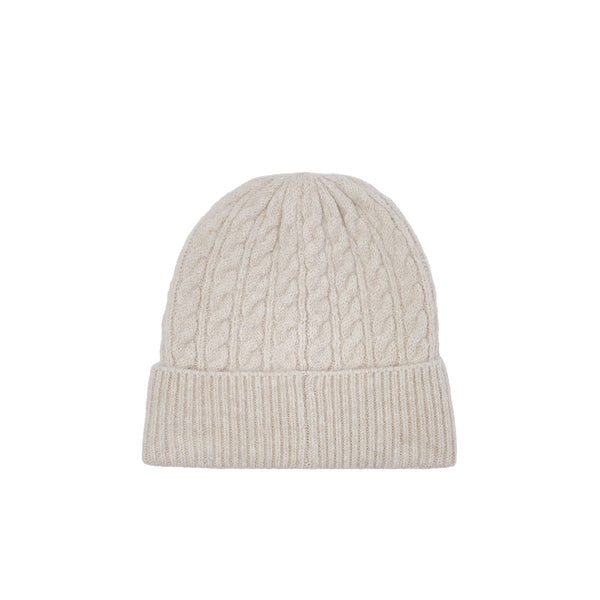 Set coordinato Donna berretto e sciarpa Beige: cappello retro