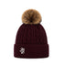 Cappello Donna con pompon Bordeaux