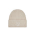 Cappello in maglia Donna con logo ricamato, color burro