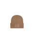 Cappello Donna in maglia con risvolto marrone chiaro
