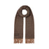 Stola Donna con logo monogram nero/marrone