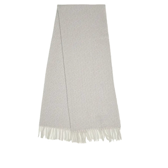 Stola Donna con logo monogram grigio chiaro