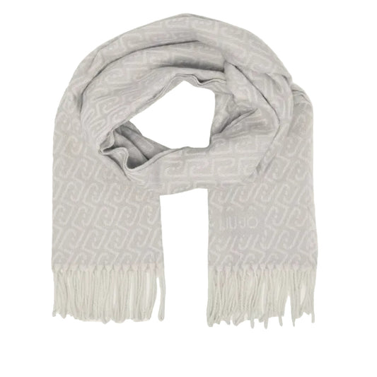 Stola Donna con logo monogram grigio chiaro