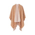 Poncho Donna con logo embossed sur ton beige