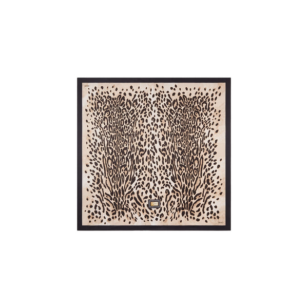 Foulard grande Donna con stampa leopardo
