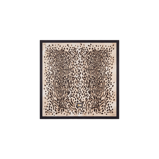 Foulard grande Donna con stampa leopardo