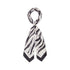 Foulard grande Donna stampa zebra bianco/nero