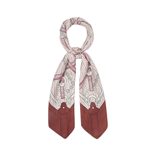 Foulard Donna con cinturini stampati Bordeaux