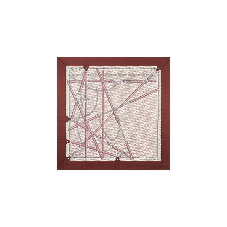 Foulard Donna con cinturini stampati Bordeaux