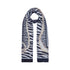 Stola animalier Donna con stampa cinturini blu