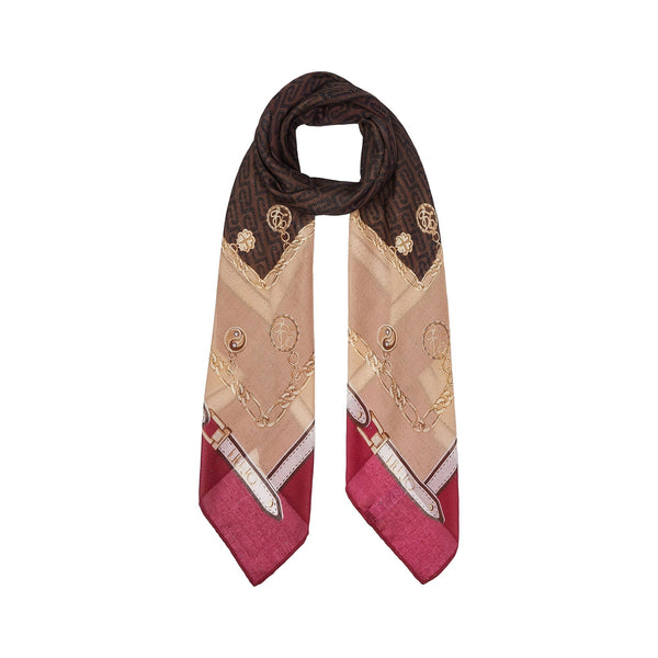 Foulard Donna con stampa charms