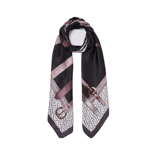 Foulard grande Donna stampato Nero