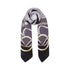 Foulard grande Donna stampato nero