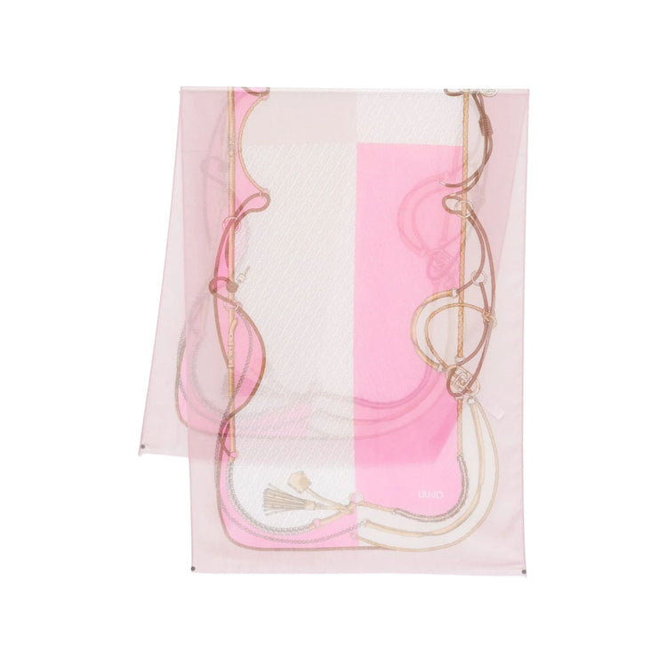Foulard Donna stampato Rosa
