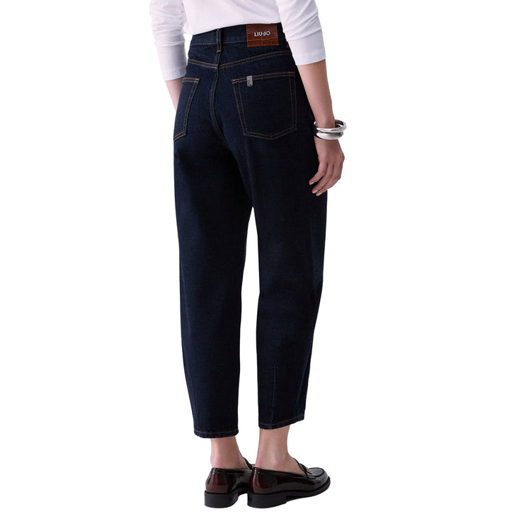 Jeans boyfriend Donna a vita alta modella retro