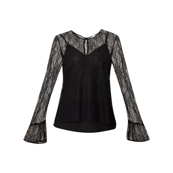 Blusa in pizzo nero Liu Jo 