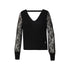 Maglia nera con pizzo Liu Jo