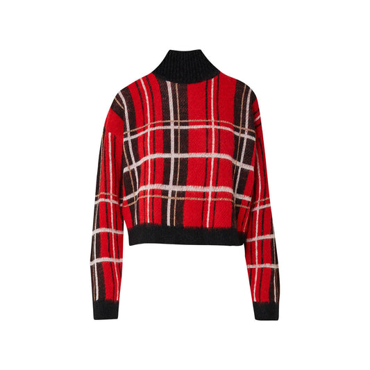 Pullover in tartan rosso Liu Jo