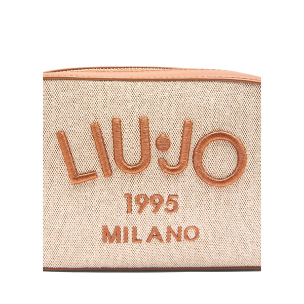 Borsa a tracolla Donna con logo ricamato dettaglio logo 