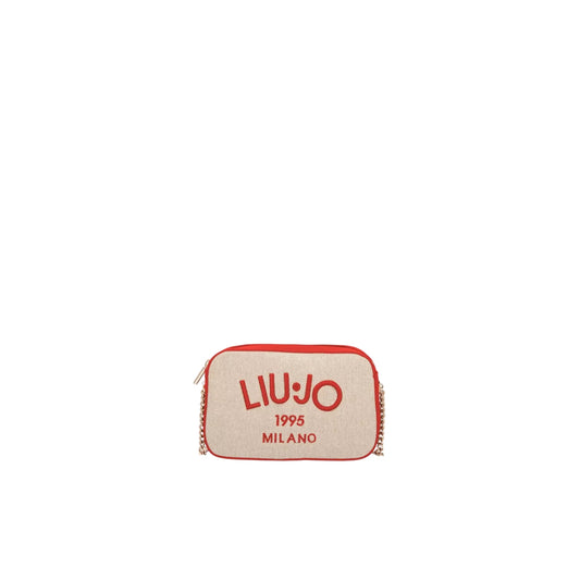 Borsa a tracolla Donna con logo ricamato rosso