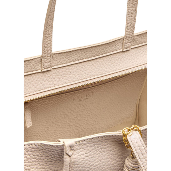 Borsa a spalla grande da donna con charm con nappa interno