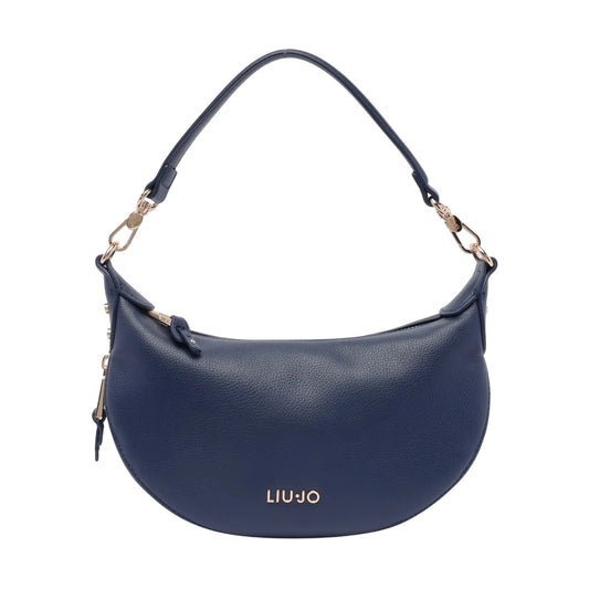 Borsa a spalla Donna a mezza luna blu
