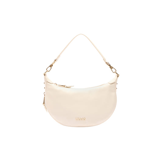 Borsa a spalla Donna a mezza luna bianca