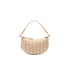 Borsa piccola jacquard da donna con logo all over Beige