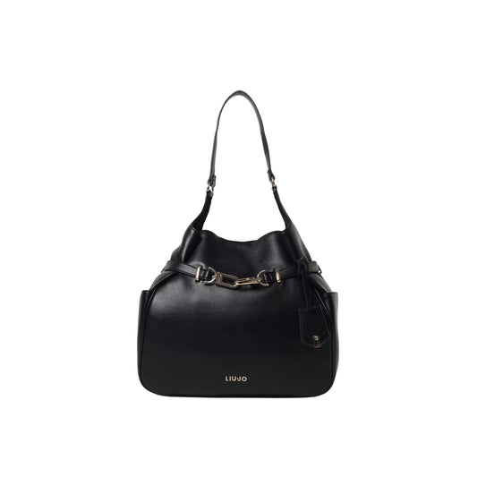 Borsa a spalla hobo media nero