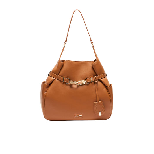 Borsa a spalla hobo media marrone