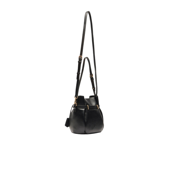 Borsa Donna modello a secchiello piccola Nero retro