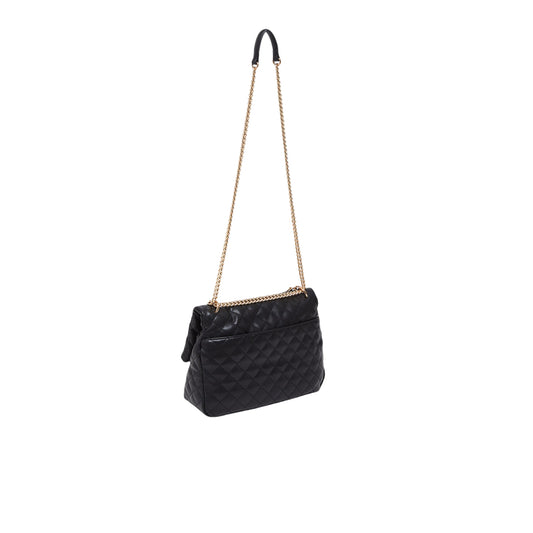 Borsa a tracolla Donna matelassè Nera retro
