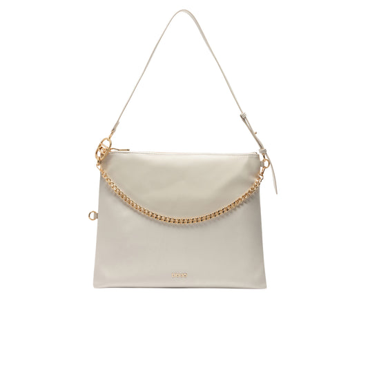 Borsa Hobo Media da Donna con manico regolabile Bianco