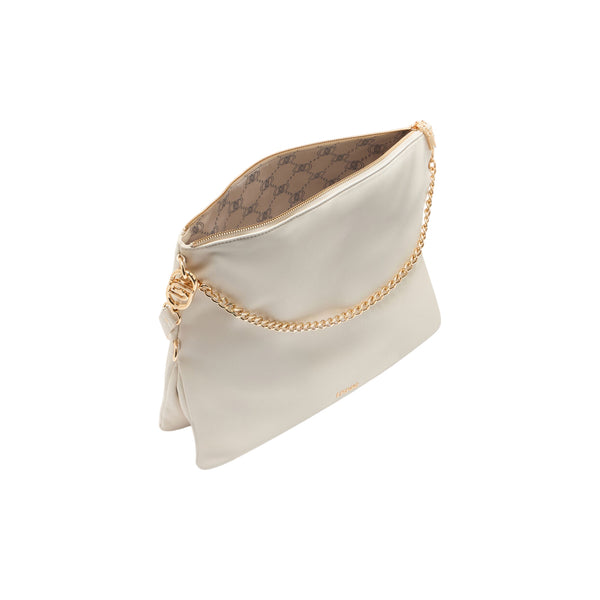 Borsa Hobo Media da Donna con manico regolabile Bianco interno