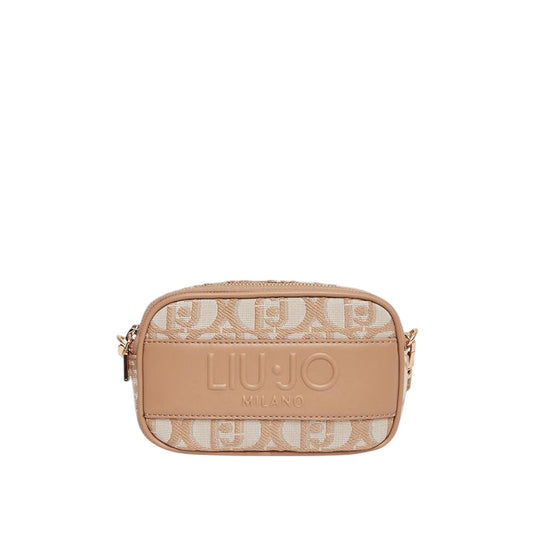 Borsa a tracolla Donna con logo monogram Beige
