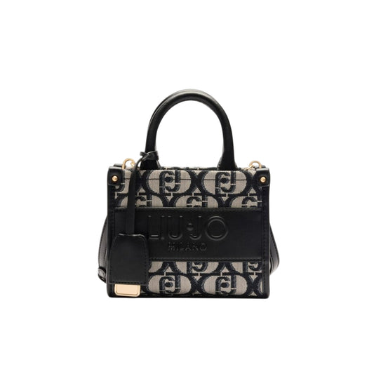 Borsa mini Dona con logo in metallo sul davanti