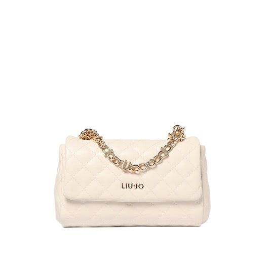 Borsa a tracolla da donna matelassé bianco