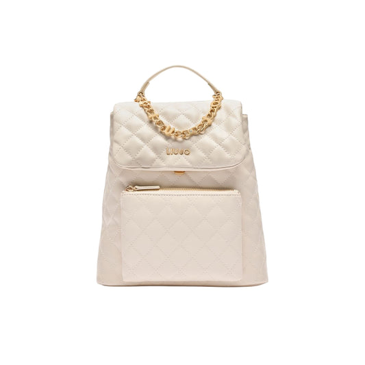 Zaino da Donna trapuntato bianco con catena