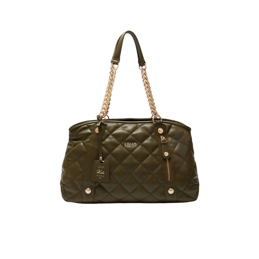 Borsa Donna con trapuntatura matelassé verde militare