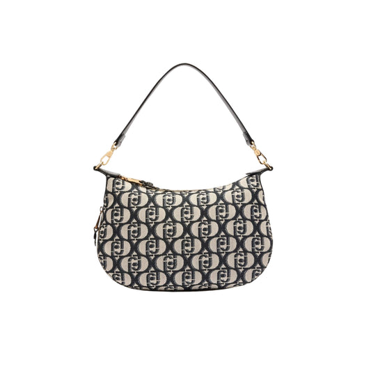 Borsa Hobo Media jacquard Nero