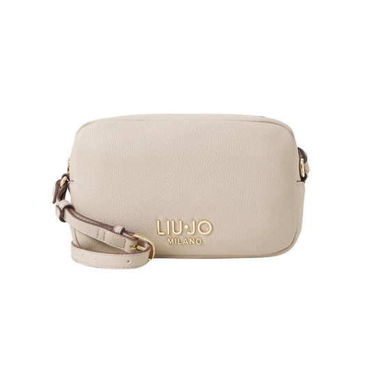 Women's Shoulder Bag with Logo Motif White