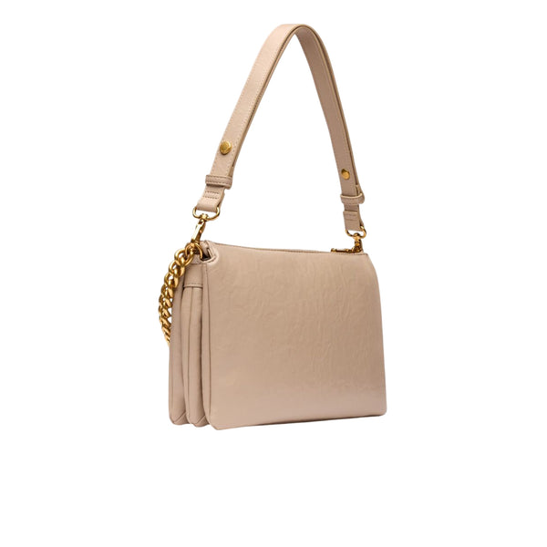 Borsa a spalla media da Donna LaPuffy Beige retro